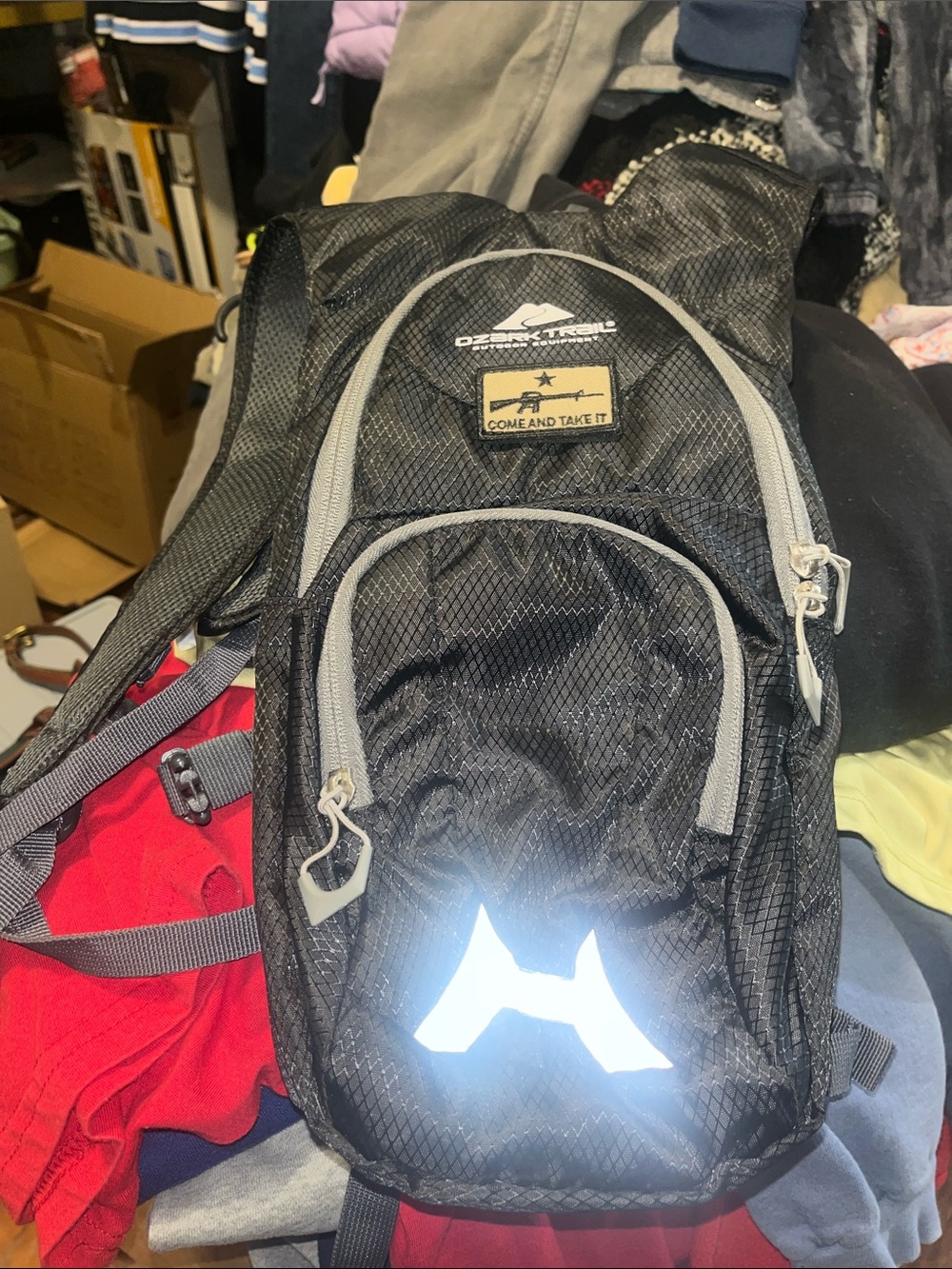 Ozark Trail Black and Gray Hydration Backpack